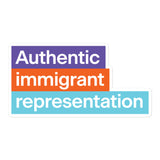 Authentic Immigrant Representation Sticker